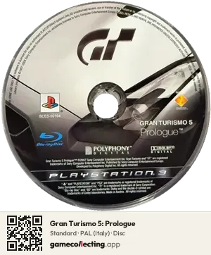 Gran Turismo 5: Prologue PlayStation 3, PAL disc