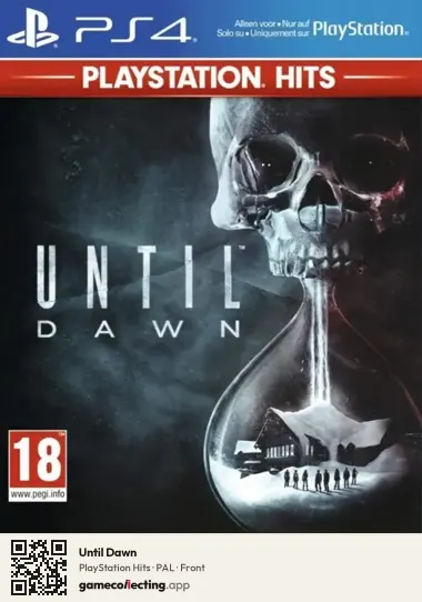 Until Dawn PlayStation 4, PAL box front