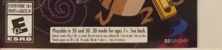Regular Show: Mordecai & Rigby in 8-Bit Land, the ESRB box on its front