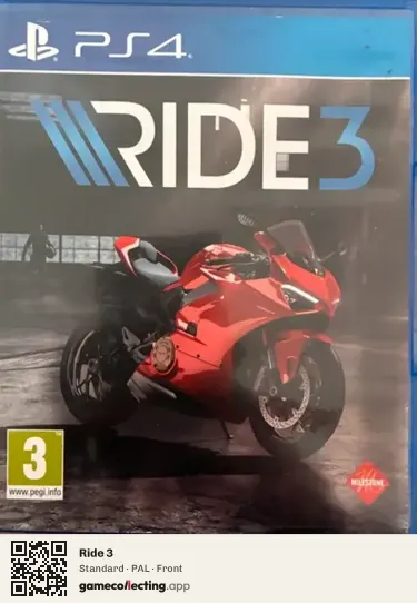 Ride 3 PlayStation 4, PAL box front