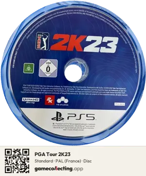 PGA Tour 2K23 PlayStation 5, PAL disc