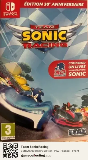 Team Sonic Racing Nintendo Switch, France box front