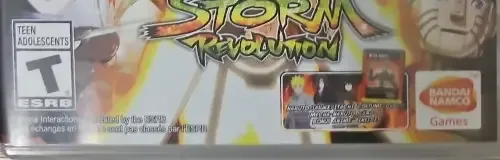 Naruto Shippuden: Ultimate Ninja Storm Revolution, the ESRB box on its front