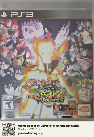 Naruto Shippuden: Ultimate Ninja Storm Revolution PlayStation 3, NTSC box front