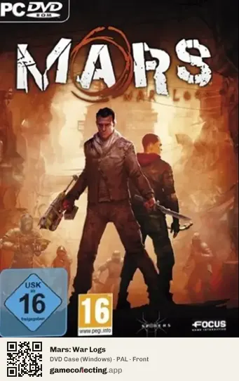 Mars: War Logs Computer, PAL box front