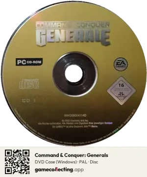 Command & Conquer: Generals Computer, PAL disc