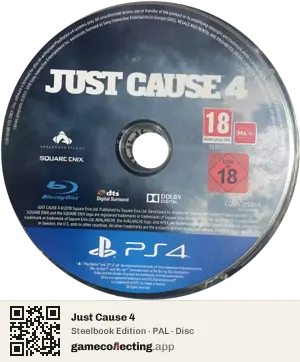 Just Cause 4 PlayStation 4, PAL disc