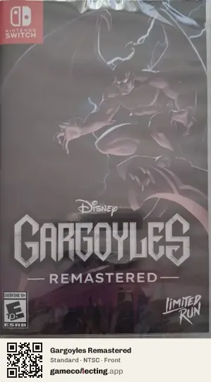 Gargoyles Remastered Nintendo Switch, NTSC box front