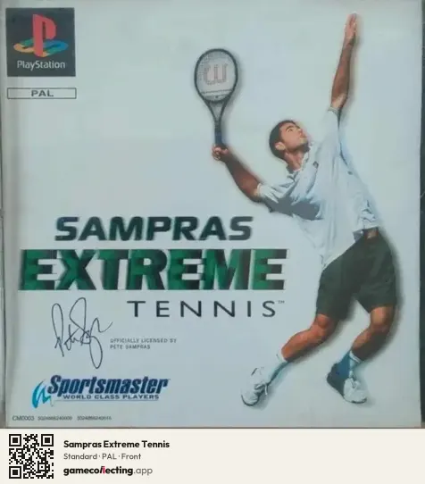 Sampras Extreme Tennis PlayStation, PAL box front