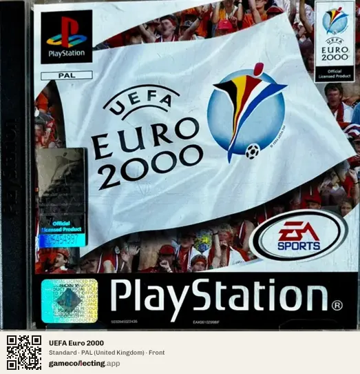 UEFA Euro 2000 PlayStation, United Kingdom box front