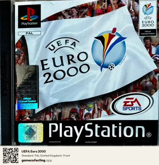 UEFA Euro 2000 PlayStation, United Kingdom box front