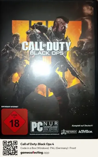 Call of Duty: Black Ops 4 Computer, Germany box front