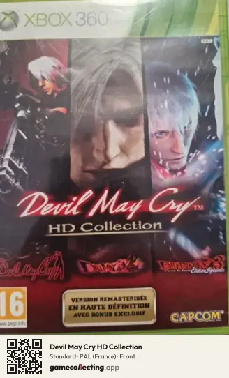 Devil May Cry HD Collection Xbox 360, France box front