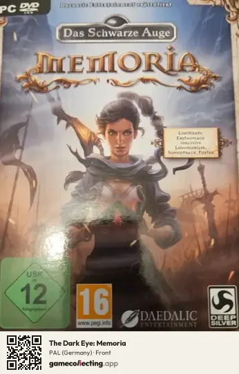 The Dark Eye: Memoria Computer, Germany box front