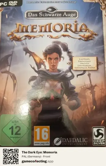 The Dark Eye: Memoria Computer, Germany box front
