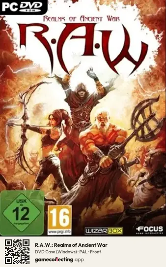 R.A.W.: Realms of Ancient War Computer, PAL box front