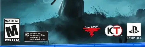 Rise of the Ronin, the ESRB box on its front