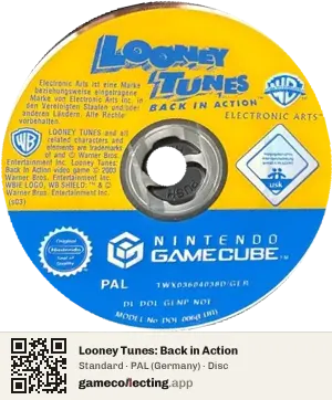 Looney Tunes: Back in Action Nintendo GameCube, PAL disc