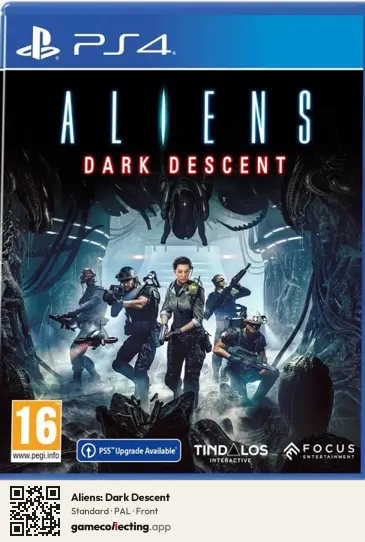 Aliens: Dark Descent PlayStation 4, PAL box front