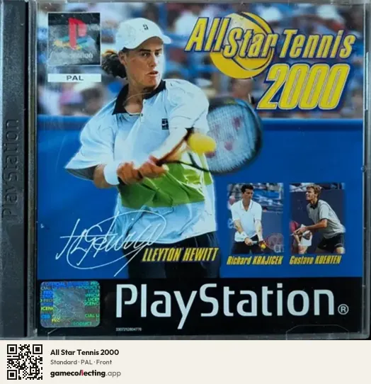 All Star Tennis 2000 PlayStation, PAL box front