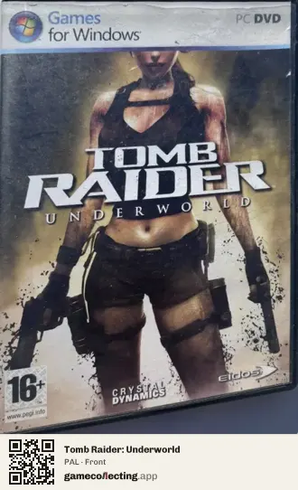 Tomb Raider: Underworld Computer, PAL box front