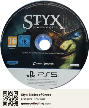 Styx: Blades of Greed PlayStation 5, PAL disc