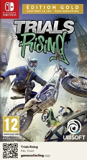 Trials Rising Nintendo Switch, PAL box front