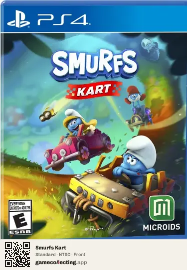 Smurfs Kart PlayStation 4, NTSC box front