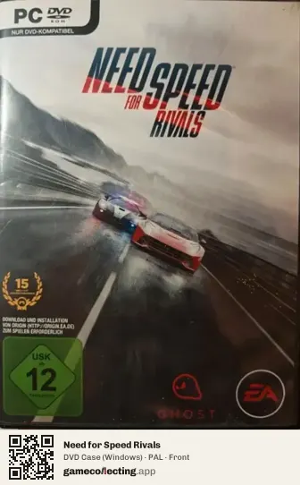 Need for Speed Rivals Computer, PAL box front