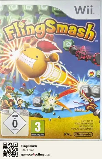 FlingSmash Nintendo Wii, PAL box front