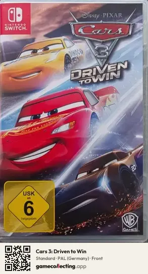 Cars 3: Driven to Win Nintendo Switch, Germany box front