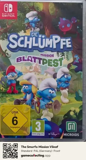 The Smurfs: Mission Vileaf Nintendo Switch, Germany box front