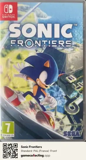Sonic Frontiers Nintendo Switch, France box front
