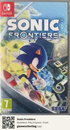 Sonic Frontiers Nintendo Switch, France box front