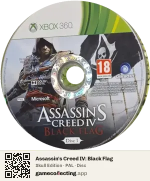 Assassin's Creed IV: Black Flag Xbox 360, PAL disc