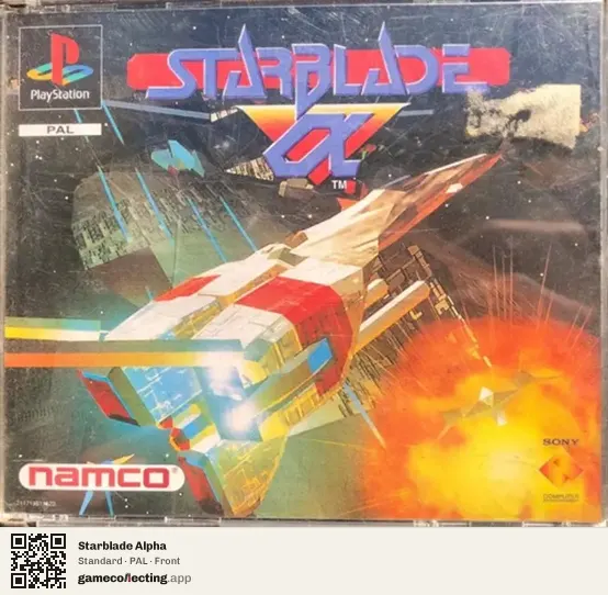 Starblade Alpha PlayStation, PAL box front