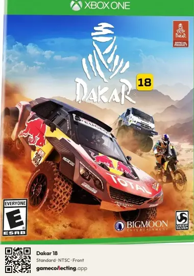 Dakar 18 Xbox One, NTSC box front