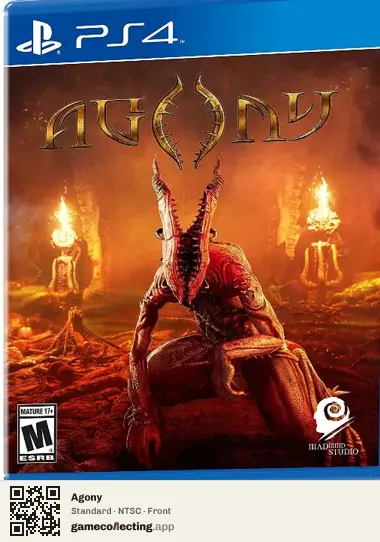 Agony PlayStation 4, NTSC box front