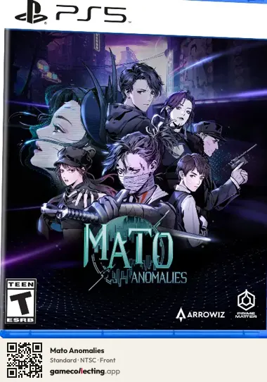 Mato Anomalies PlayStation 5, NTSC box front