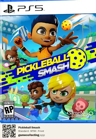 Pickleball Smash PlayStation 5, NTSC box front
