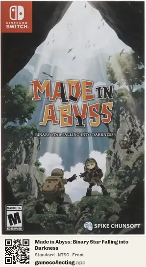 Made in Abyss: Binary Star Falling into Darkness Nintendo Switch, NTSC box front