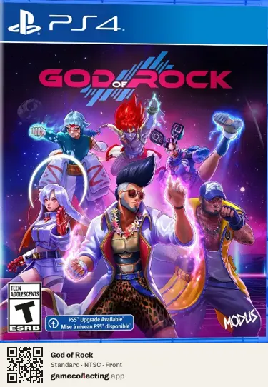 God of Rock PlayStation 4, NTSC box front