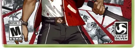 Escape Dead Island, the ESRB box on its front