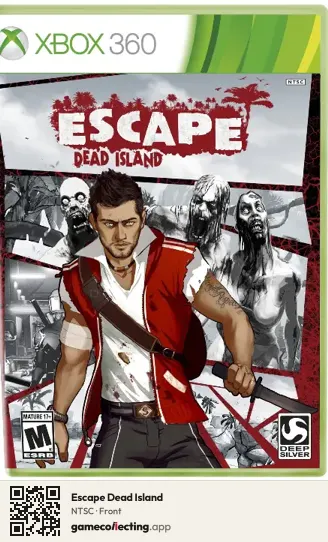 Escape Dead Island Xbox 360, NTSC box front