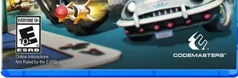 Micro Machines World Series, the ESRB box on its front