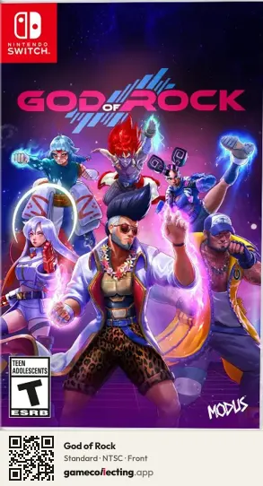 God of Rock Nintendo Switch, NTSC box front