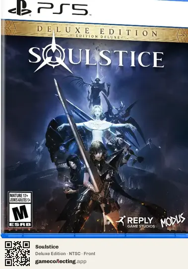 Soulstice PlayStation 5, NTSC box front