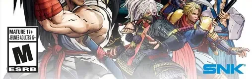 Samurai Shodown, the ESRB box on its front