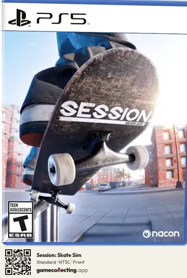 Session: Skate Sim PlayStation 5, NTSC box front