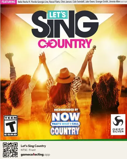 Let's Sing Country Xbox One, NTSC box front